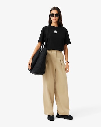 T-shirt coton imprimé signature