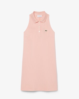 Robe polo sans manches en Piqu&eacute;