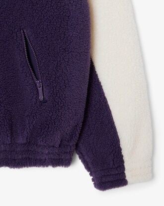 Sweatshirt col montant oversize polaire
