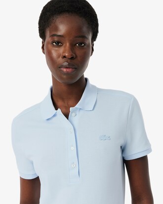 Polo L.12.D slim fit en mini piqué stretch
