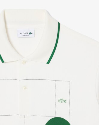 Polo Petit Piqu&eacute; graphique classic fit