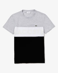 T-shirt Lacoste SPORT en coton ultra l&eacute;ger color-block avec marquage