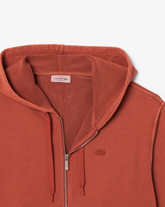 Sweatshirt oversize zippé effet délavé