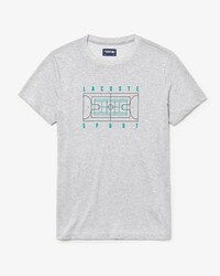 T-shirt col rond Tennis Lacoste SPORT ultra-dry et imprim&eacute;