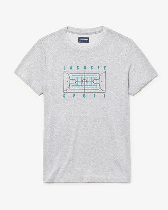 T-shirt col rond Tennis Lacoste SPORT ultra-dry et imprimé