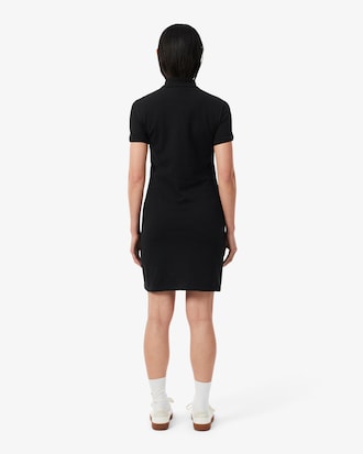 Robe polo slim fit en mini Piqu&eacute; stretch