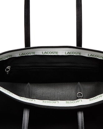 Grand sac cabas zippé L.12.12 Concept color-block avec poche