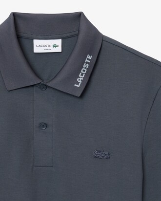 Polo Commuter slim fit Piqu&eacute; marquage jacquard