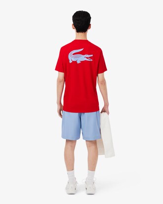 Short Sport taffetas diamant&eacute; bandes