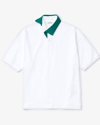Polo Lacoste à col contrasté Édition Défilé en piqué de coton