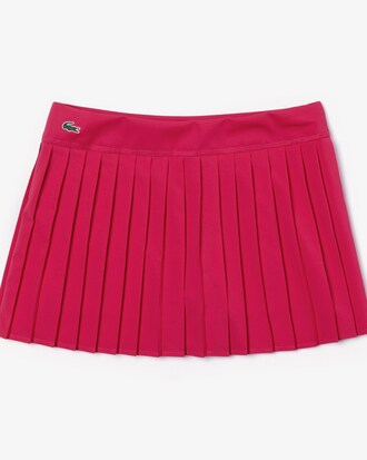 Jupe pliss&eacute;e Tennis Lacoste SPORT en maille technique