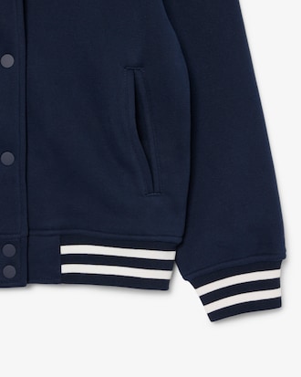 Bomber mixte molleton badge brod&eacute;