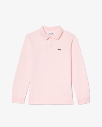 Polo manches longues en Petit Piqué