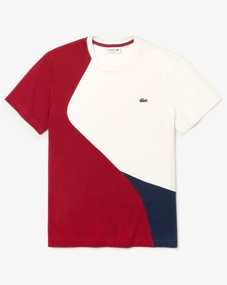 T-shirt col rond en piqué thermorégulateur color-block