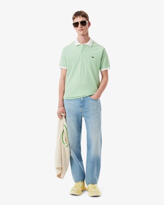 Polo L.12.12 classic fit en Petit Piqué rayé