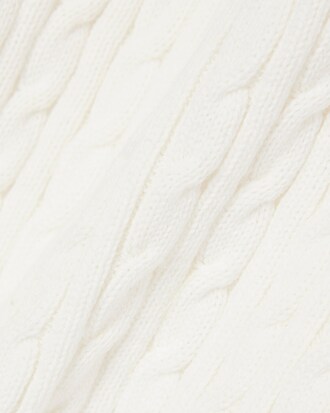 Pull col polo maille torsad&eacute;e rayures