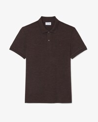 Polo jersey laine m&eacute;lang&eacute;e regular fit