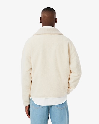 Sweatshirt polaire col montant zipp&eacute;