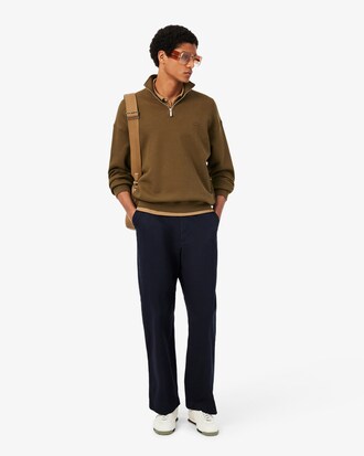 Sweatshirt col zipp&eacute; molleton &eacute;pais