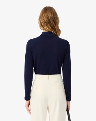 Polo L.12.D slim fit en mini Piqué stretch