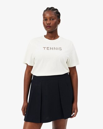 T-shirt broderie Tennis