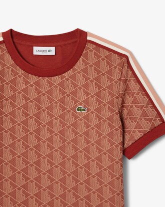 T-shirt slim fit jacquard monogramme