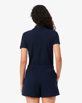 Polo L.12.D slim fit en mini piqu&eacute; stretch