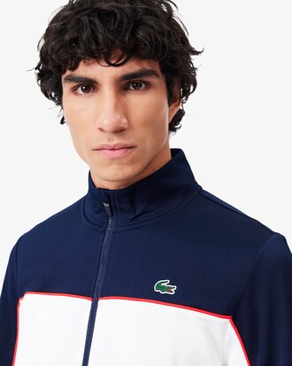 Sweatshirt zippé Tennis marquage imprimé