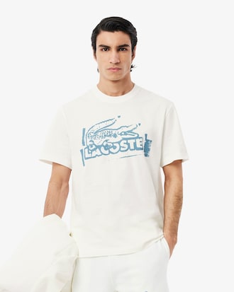 T-shirt jersey de coton imprimé