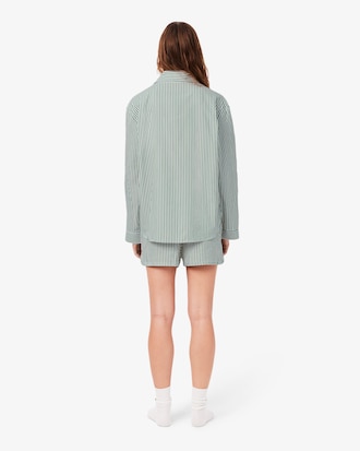 Ensemble de pyjama ray&eacute; popeline oversize