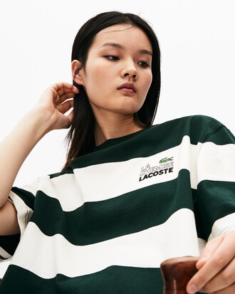 T-shirt unisexe Lacoste LIVE rayé avec broderie La Chemise Lacoste
