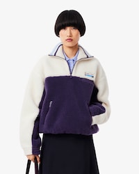 Sweatshirt col montant oversize polaire