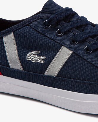 Juniors' Sideline Lace-up Canvas and Synthetic Sneakers