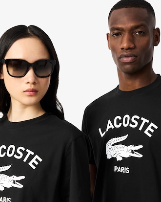 T-shirt coton imprimé signature