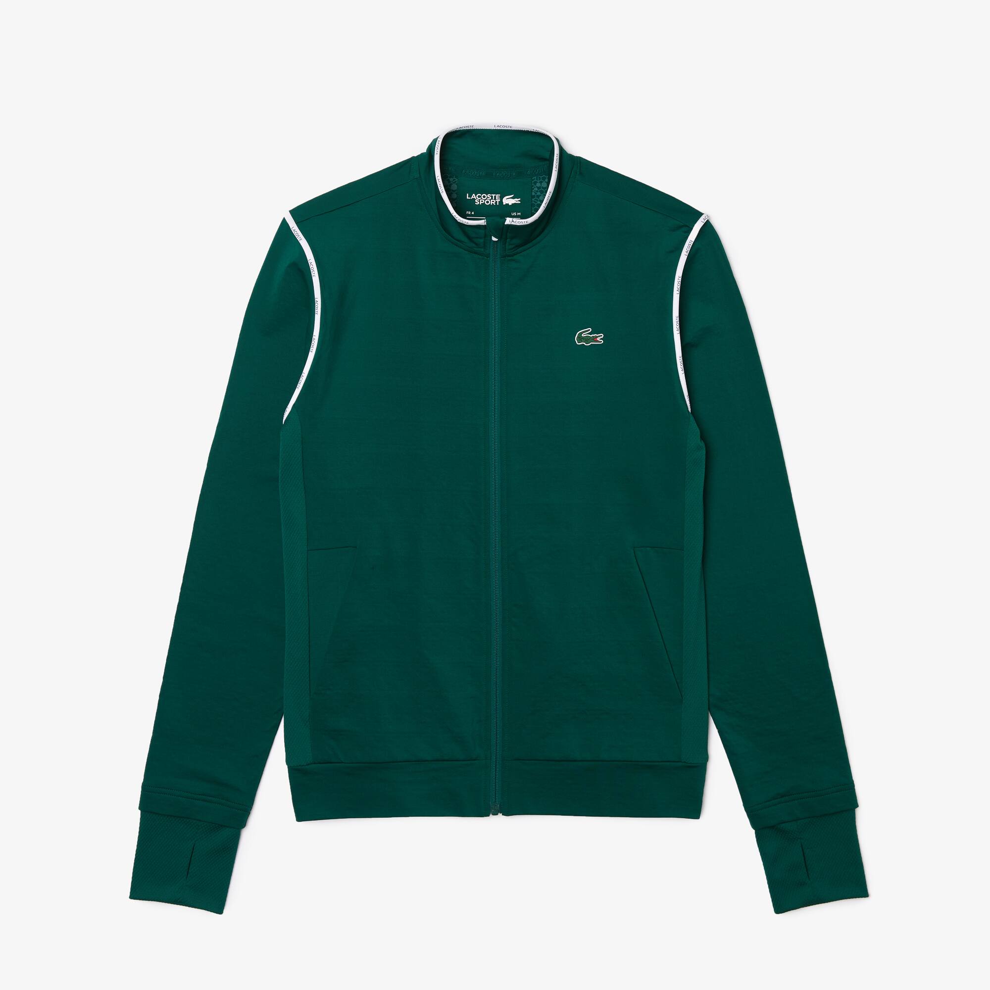 sweatshirt zippe lacoste