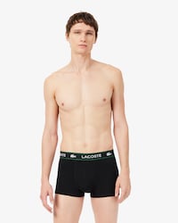 Lot de 3 boxers courts griff&eacute;s jersey stretch