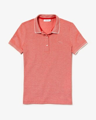 Polo slim fit Lacoste en mini piqu&eacute; stretch chin&eacute;