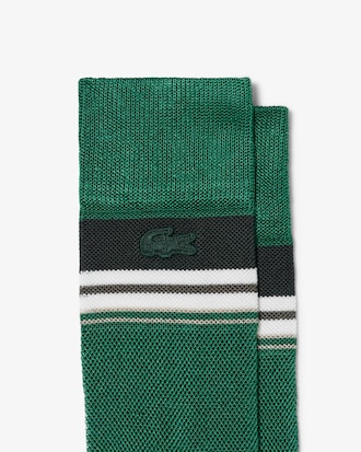 Chaussettes ray&eacute;es Piqu&eacute; D&eacute;fil&eacute;