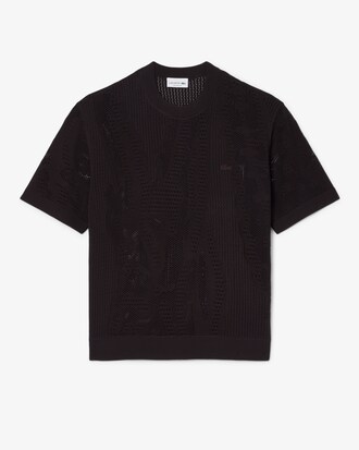 Pull manches courtes relaxed fit imprim&eacute;