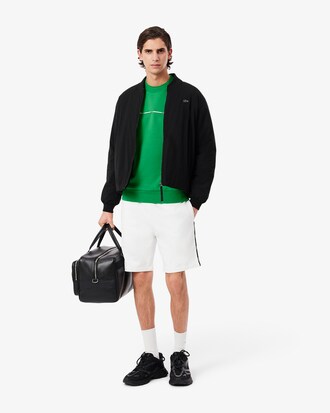 Sweatshirt molleton liserés griffés
