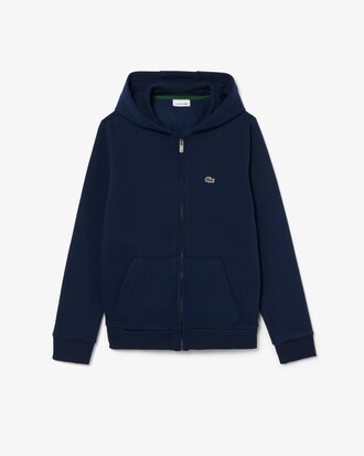 Sweatshirt zipp&eacute; &agrave; capuche mixte molleton