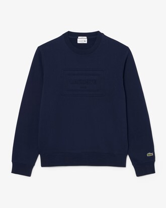 Sweatshirt molleton marquage emboss&eacute;