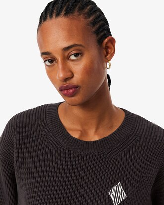 Pull col rond coton