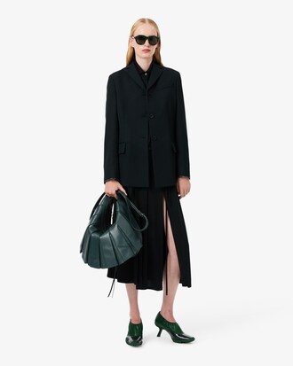 Sac hobo Lenglen XL D&eacute;fil&eacute; en cuir su&egrave;de