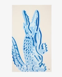 Serviette de plage Croco Aquarell&eacute;