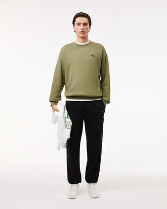 Sweatshirt loose fit molleton avec badge