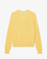 Pull col V maille sans coutures