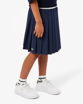 Jupe pliss&eacute;e coton Oxford