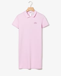 Robe polo Lacoste LIVE en coton stretch avec ouverture au dos