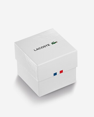 Montre homme 3 aiguilles Le Croc en silicone bleu Lacoste